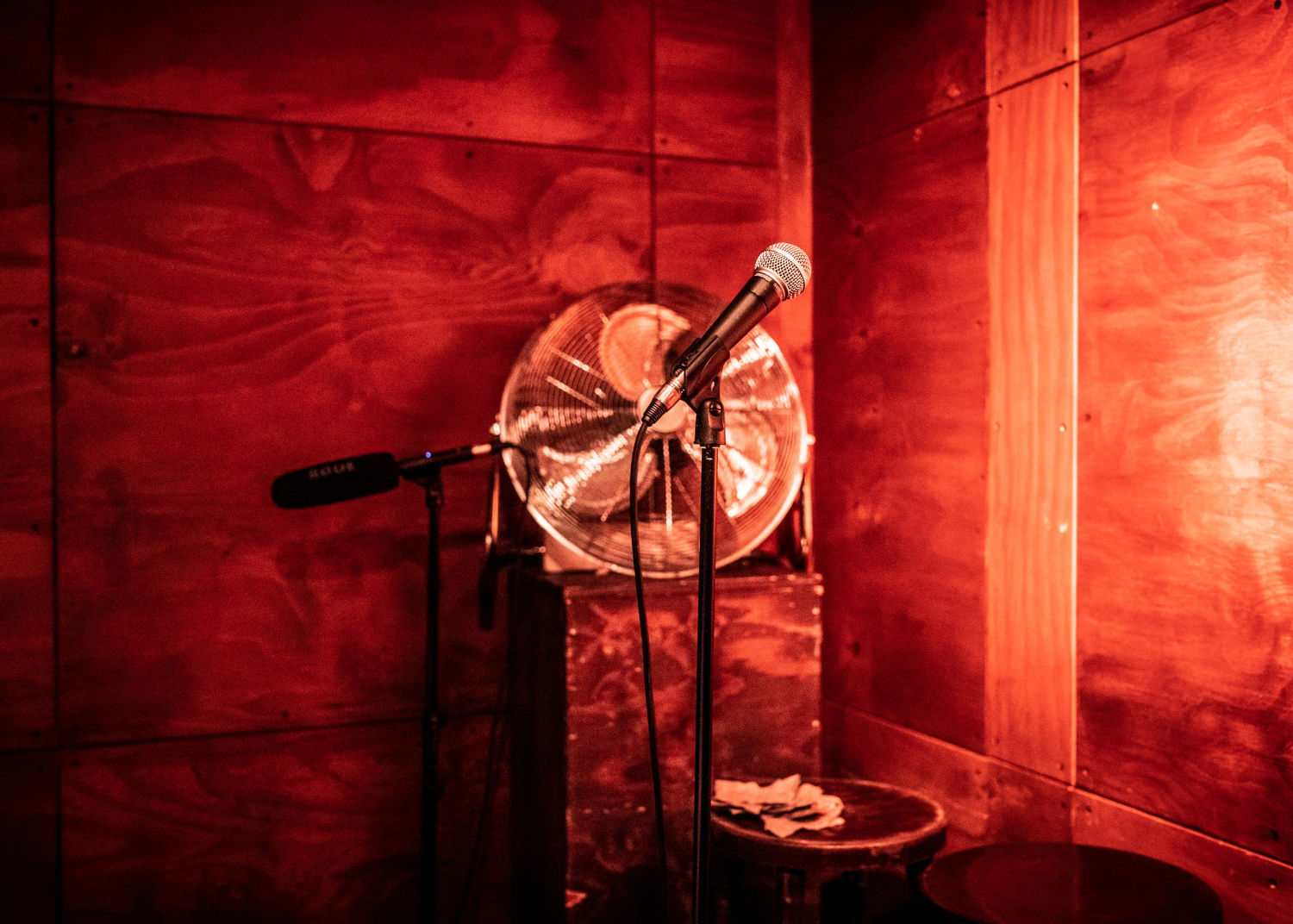 Stand-up stage before the show 'Stereo Comedy' in Berlin