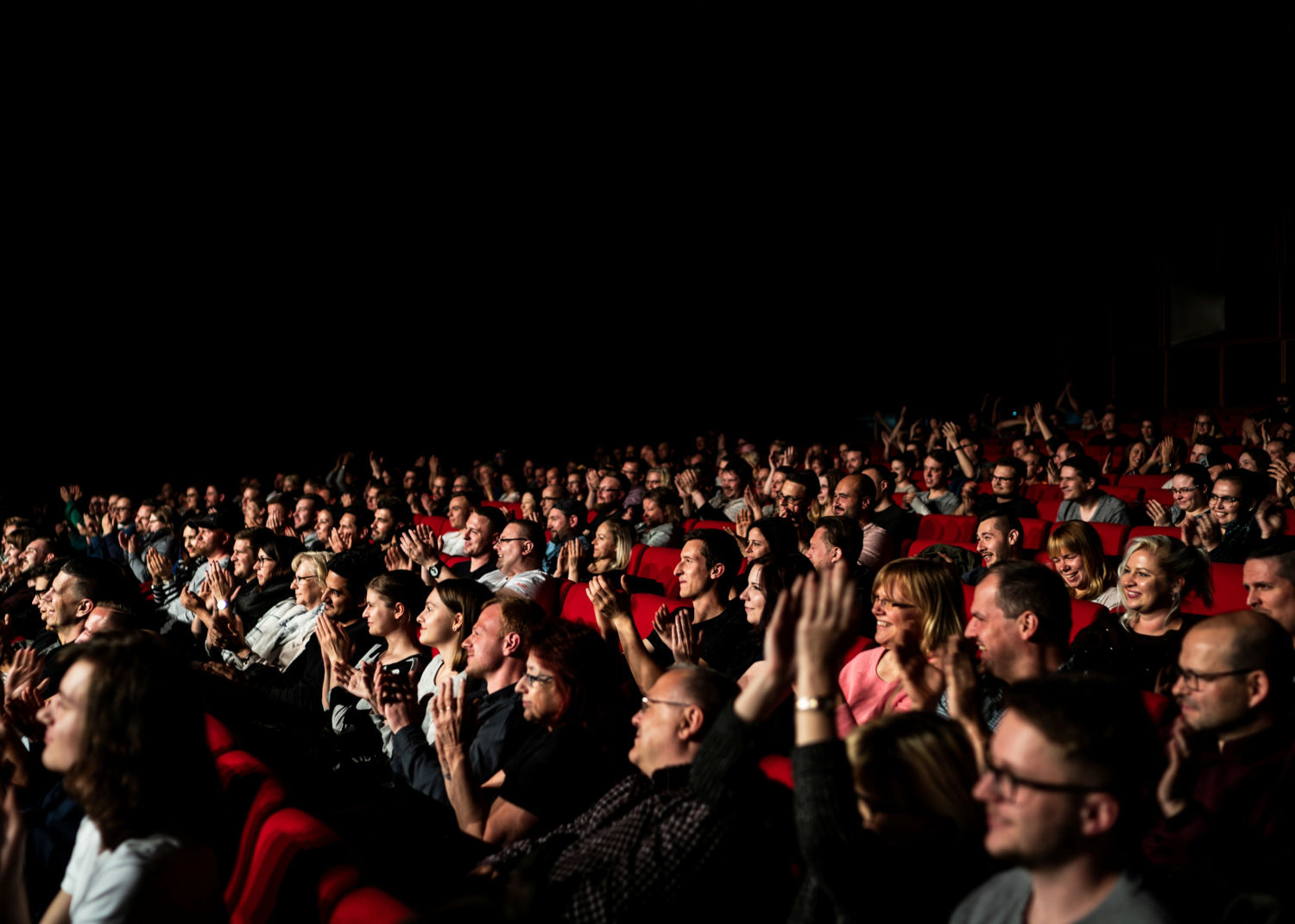 Spectators at Maxi Gstettenbauer's show 'Lieber Maxi als normal' (Better Maxi than normal)